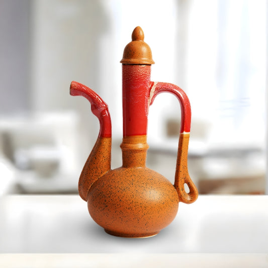 Oriental Red And Orange Pitcher