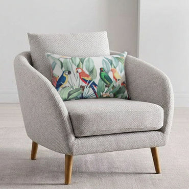 Printed Polyvelvet Rainforest Parade Cushion Cover 50x30 cm