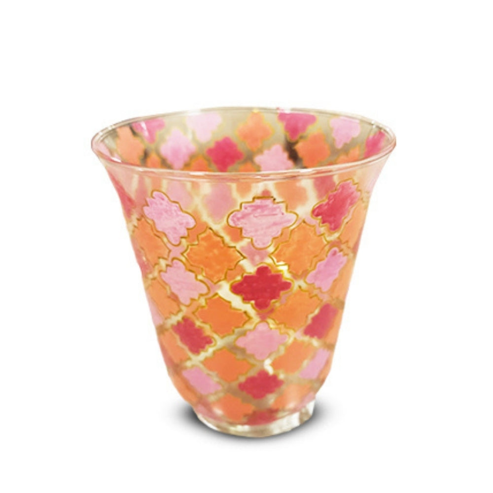 Gulmohar Orange Glass Vase
