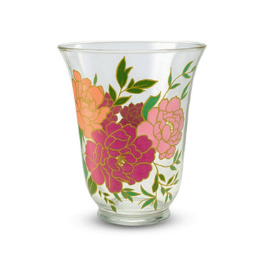 Gulmohar Multicolor Floral Glass Vase