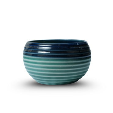Blue Edge Seafoam Green Deep Bowl Set of 2