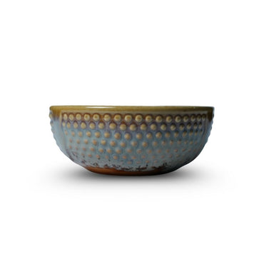 Mustard Embossed Round Bowl Set of 2