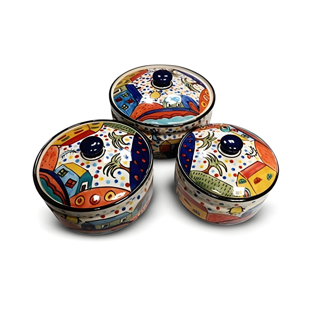 Turkish Pot with Lid Set of 3