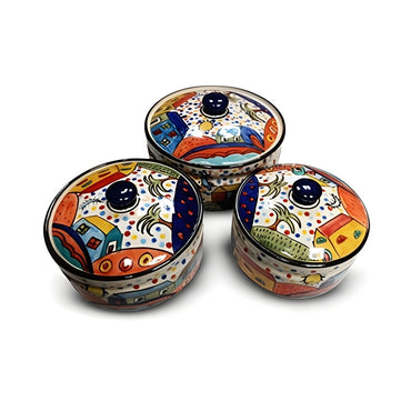Turkish Pot with Lid Set of 3