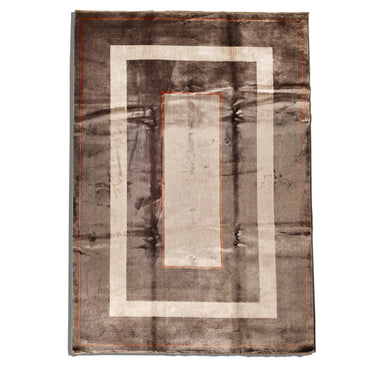 Modern Design Grey Mosaic Silk Carpet