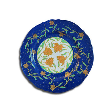 Filomina Ceramic Blue Plate