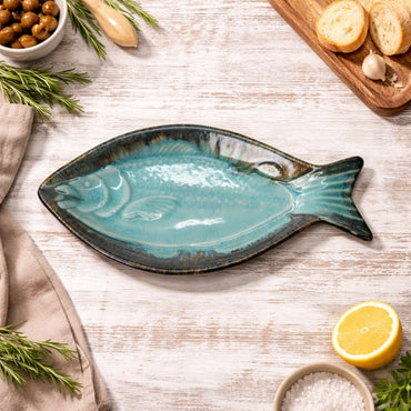 Fish Shaped Ceramic Platter