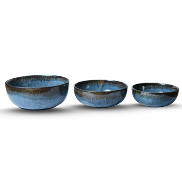 Denim Blue Bowl Set of 3