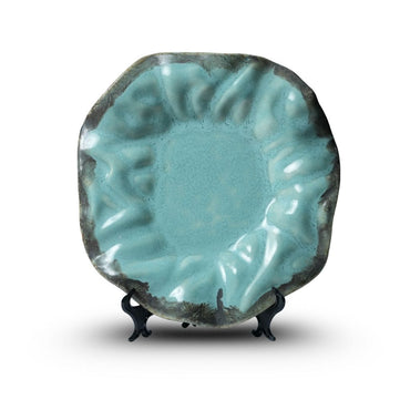 Ocean Blue Wave Edge Platter