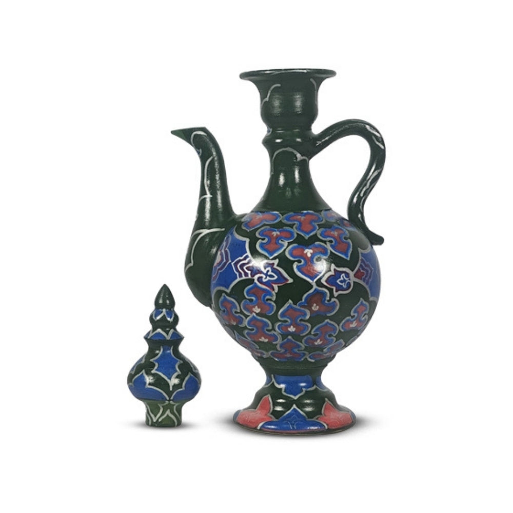 Jurrah Dark Green Decorative Ceramic Pitcher