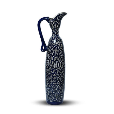 Blue Floral Pitcher