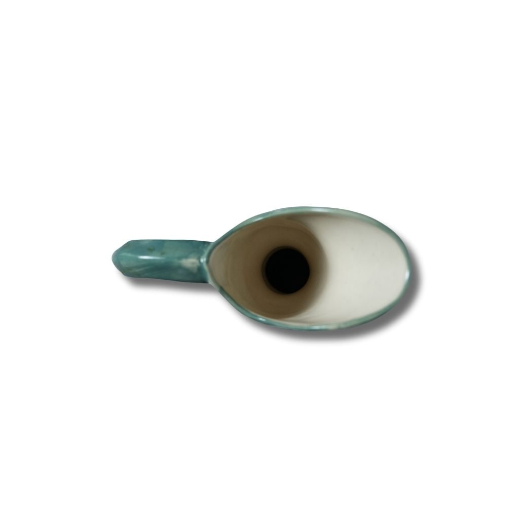 Turquoise Floral Pitcher