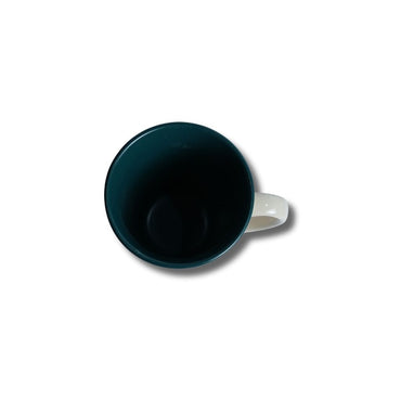 Teal Green Edge Noir Fern Coffee Mug Set of 6