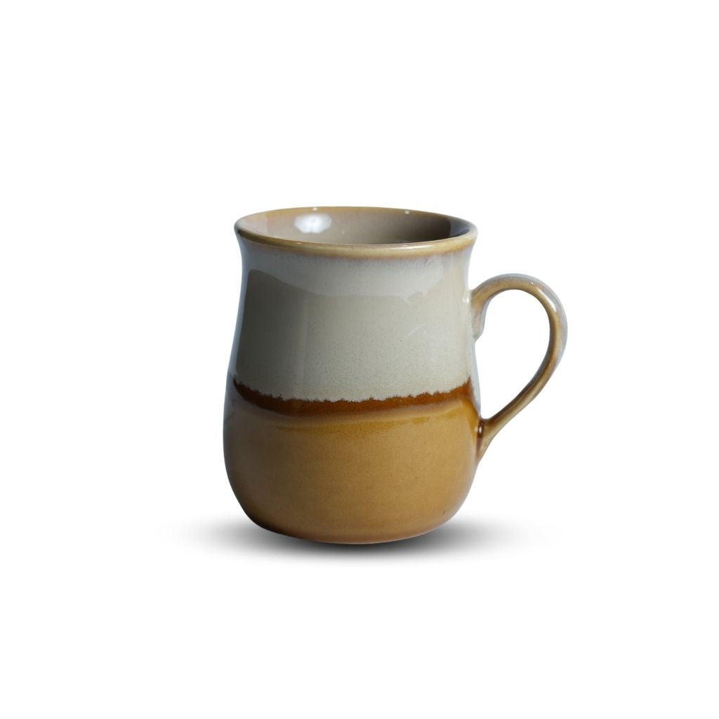 Honey Brown Ceramic Coffee Mug Set of 6