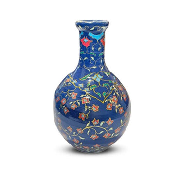 Gulmohar Royal Blue Narrow Rim Vase