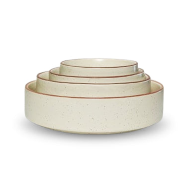 Cream Deep Serving Dish Set of 4