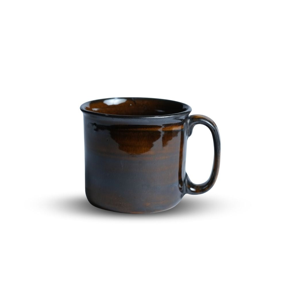 Dark Espresso Brown Ceramic Jumbo Mug Set of 2