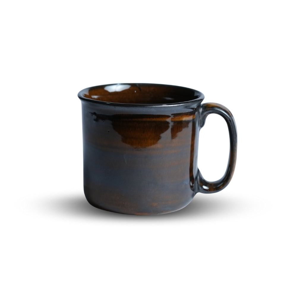 Dark Espresso Brown Ceramic Jumbo Mug Set of 4