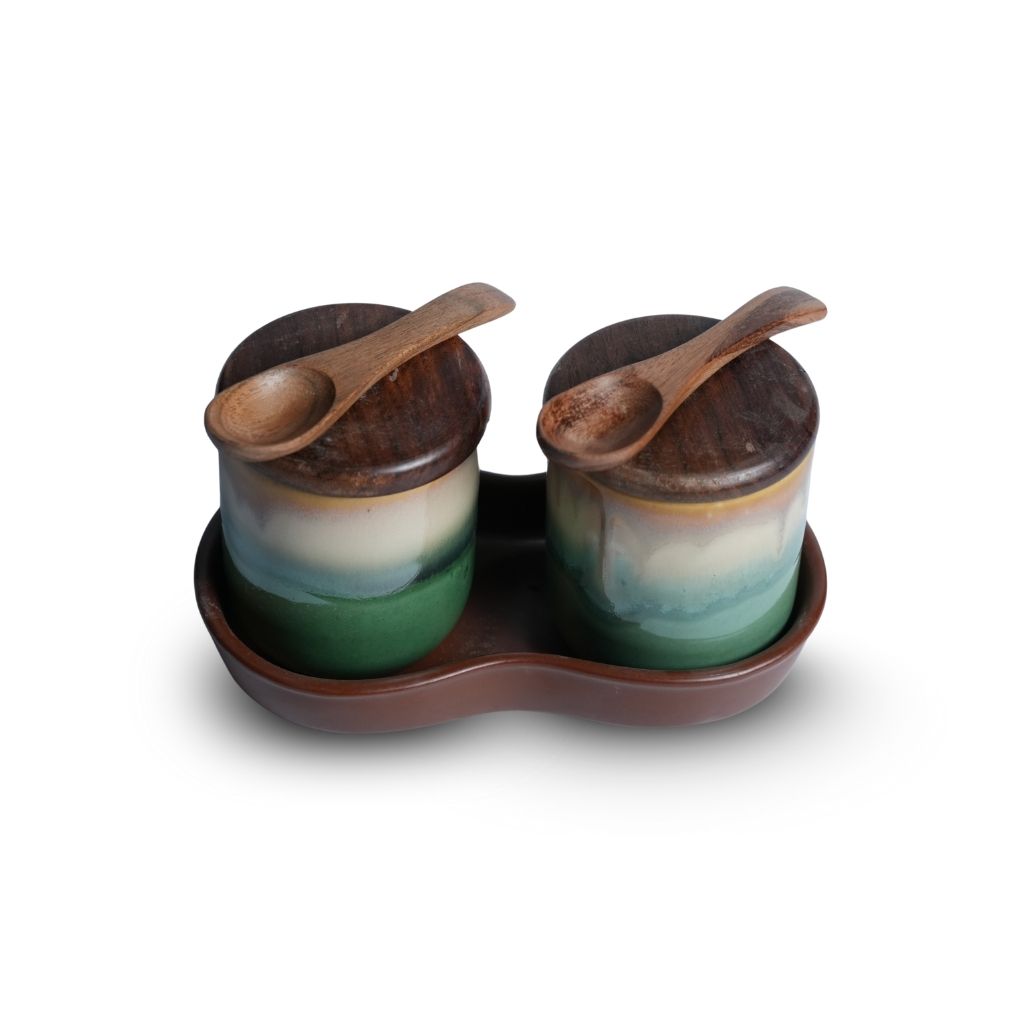 Multicolour Pickle Set of 2-D