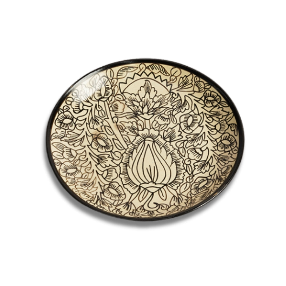 Kalamkari Ceramic Quarter Plate Set of 6