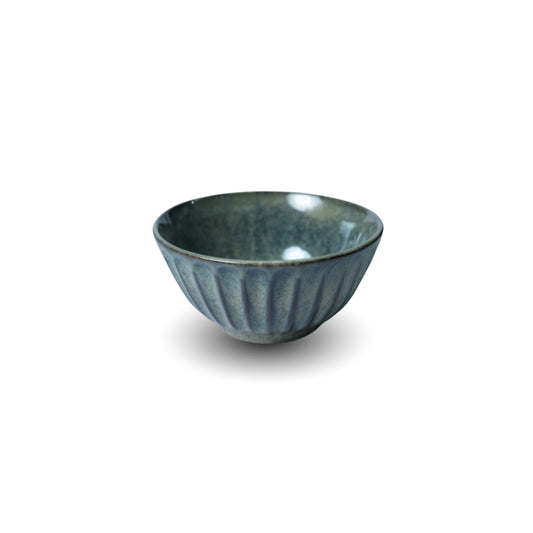 Sage Green Ribbed Ceramic Bowl U1