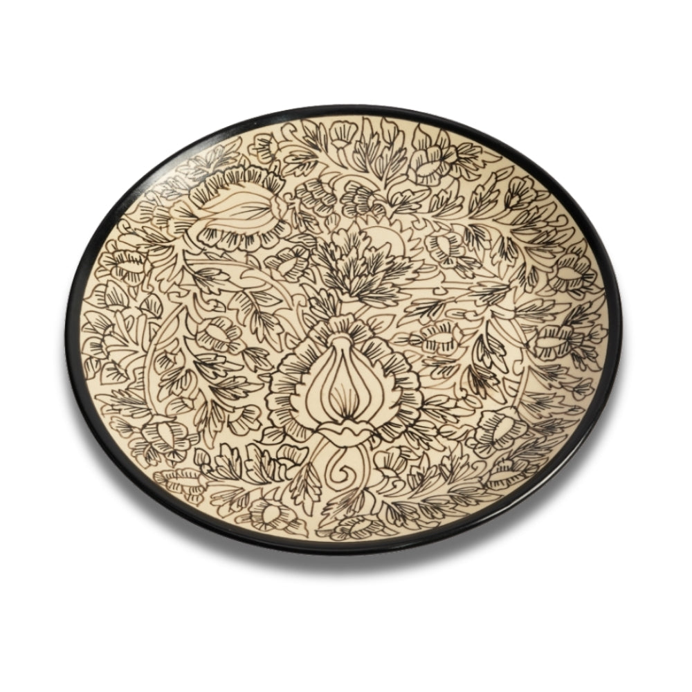 Kalamkari Ceramic Full Plate Set of 6