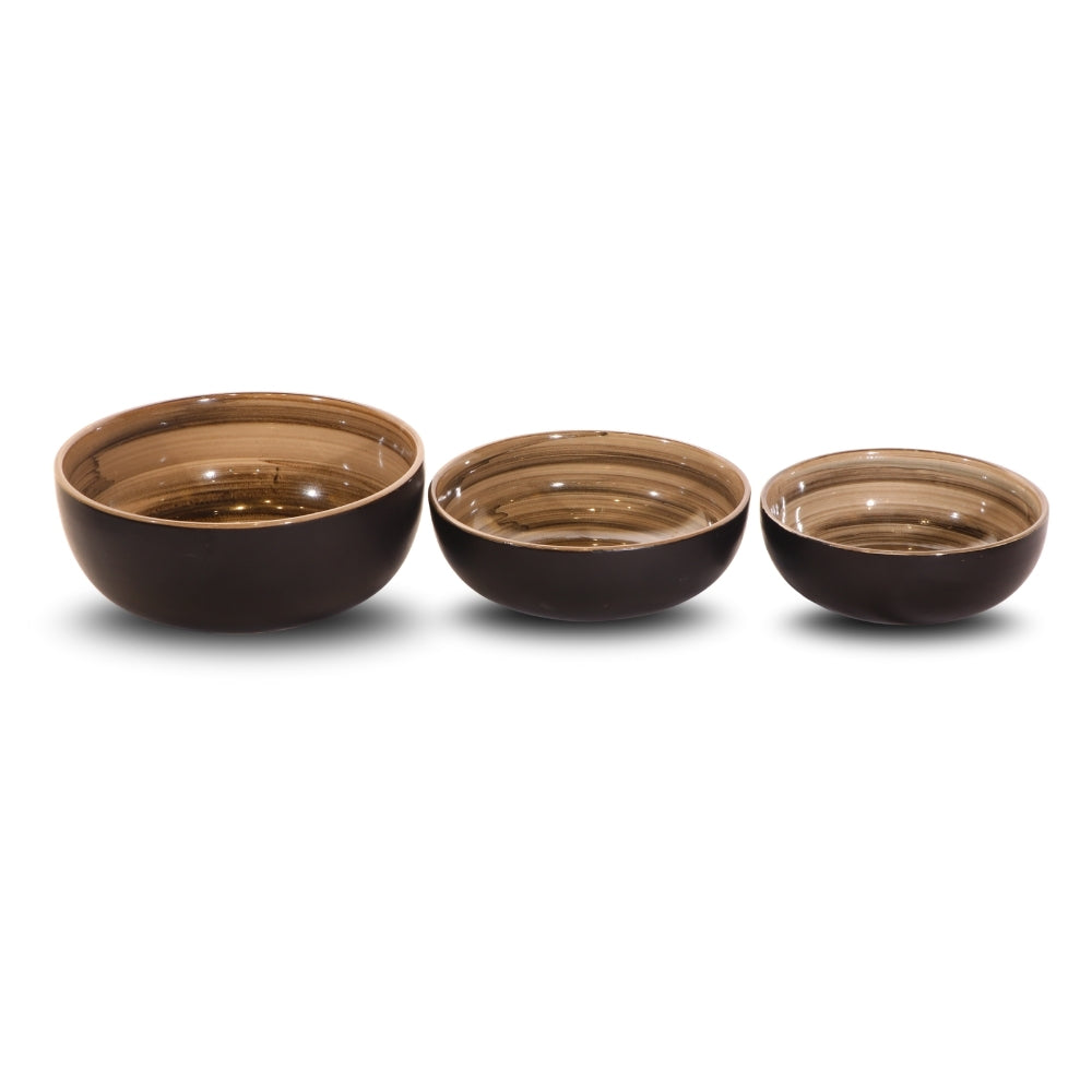 Midnight Black Bowl Set of 3