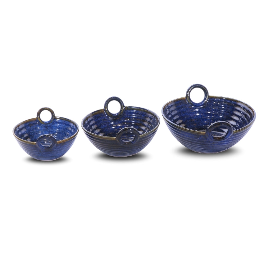 Blue Kadhai Sets of 3