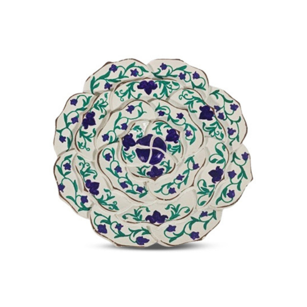 Rosalina White Floral Edge Plate