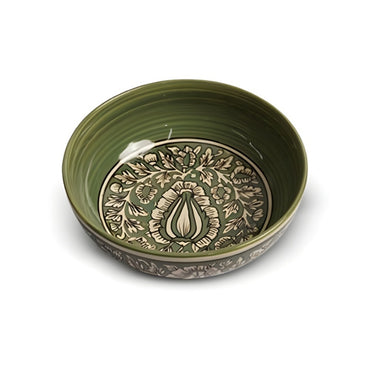 Henna Green Kalamkari Round Bowl Set of 2