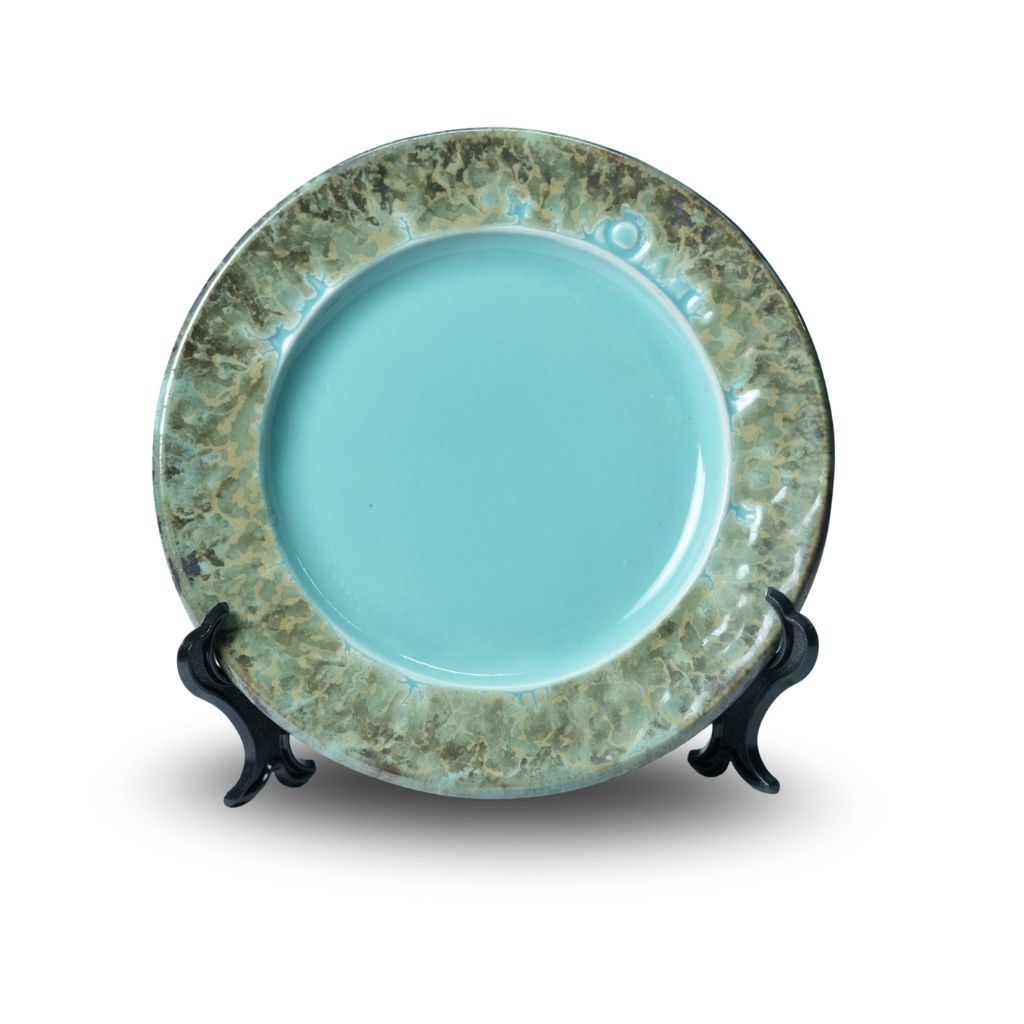 Royal Turquoise Ceramic Quarter Plate Set of 6