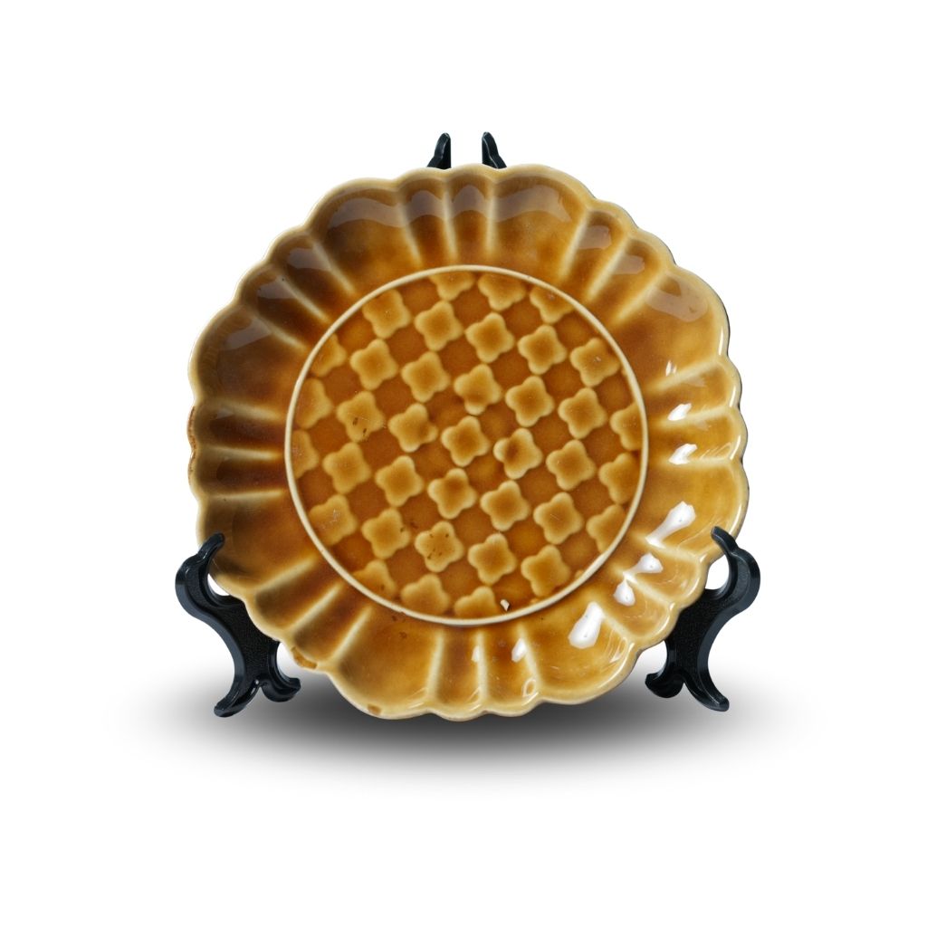 Mustard Ceramic Snack Plate
