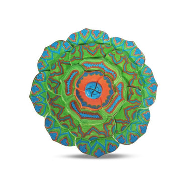 Rosalina Green Floral Edge Plate