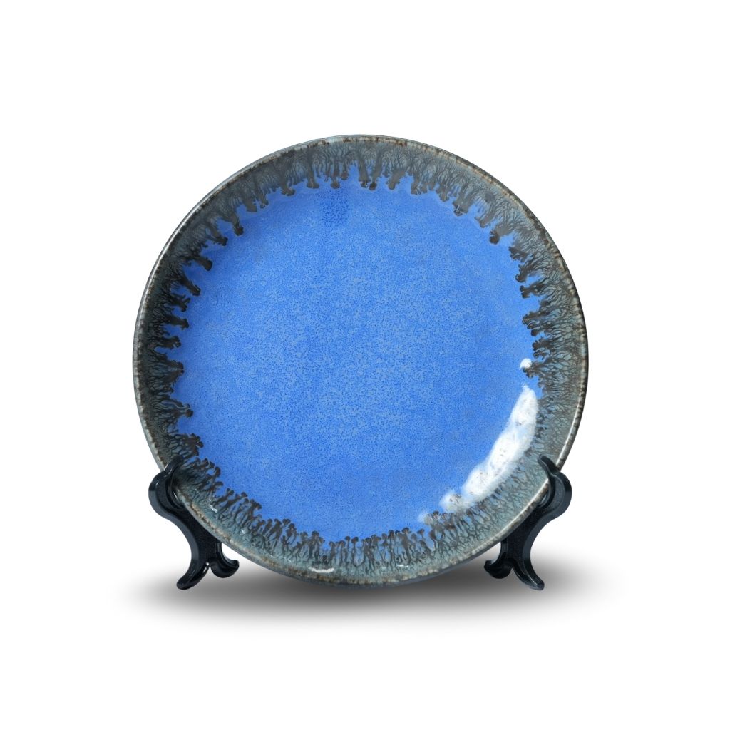 Sapphire Blue Ceramic Quarter Plate Set of 6