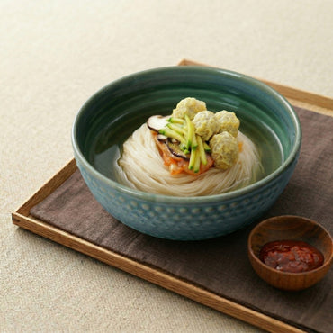 Embossed Ceramic Round Bowl Set of 2