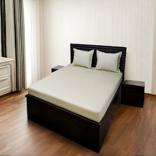 Royal Charm-Single Size Pale Green Cotton Bedsheet Set