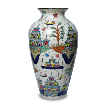 Multicolour Chinese Ceramic Decorative Vase