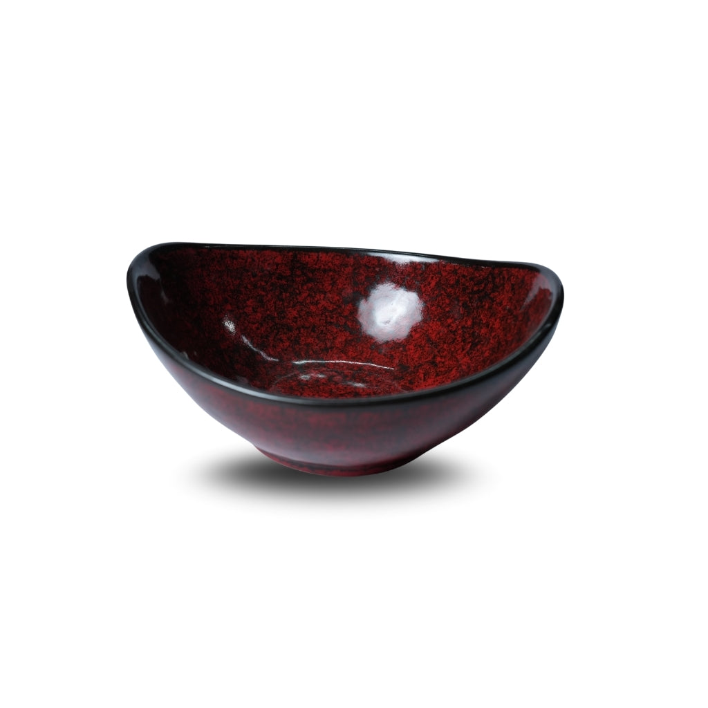 Ruby Red Oval Serving Bowl Set of 2