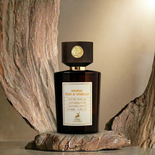 maison alhambra smoked oud and vanilla edp 100ml perfume for men and women woody fragrance