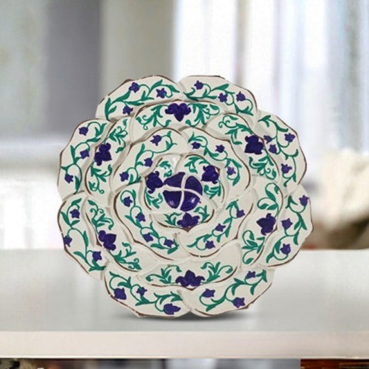 Rosalina white floral edge decorware decorative plate for home