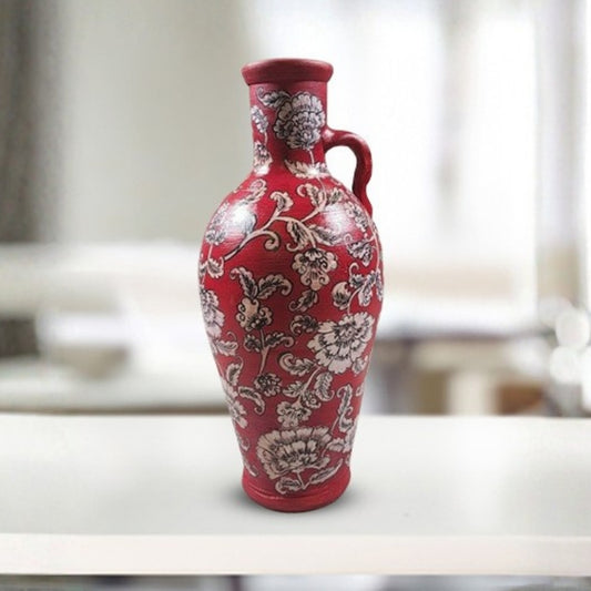 Sahra red Arabian floral decorware decorative vase for home