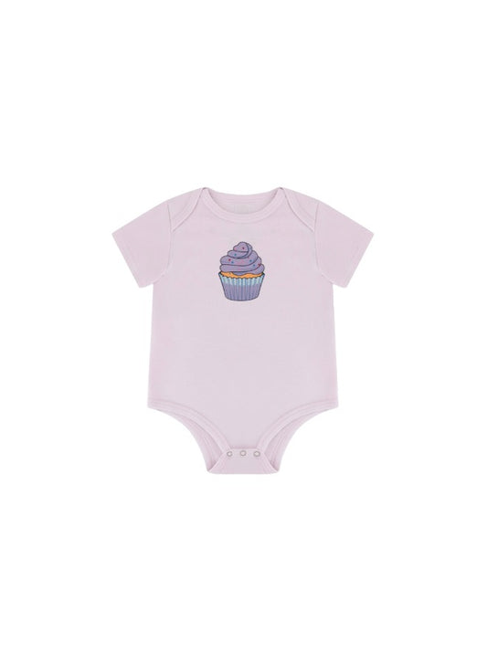 Baby Boys and Girls Cupcake 100% Organic Cotton Loose Fit Bodysuit - 6-9 Months