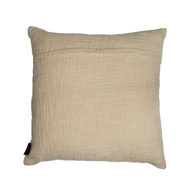 Simplicity’s Charm - Timeless Square Beige Textured Cushion