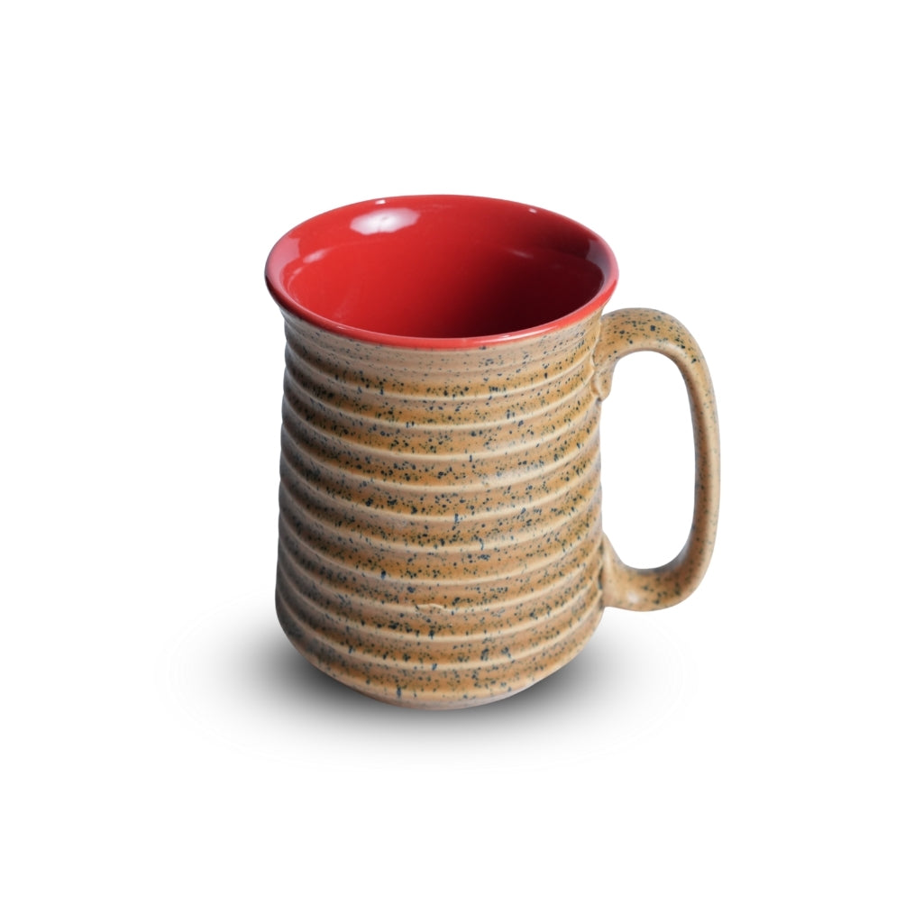 Ribbed Ceramic Jumbo Mug Set of 4