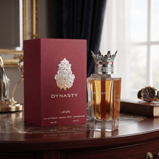 Lattafa Dynasty Eau de Parfum 100ml unisex perfume bottle for men and women