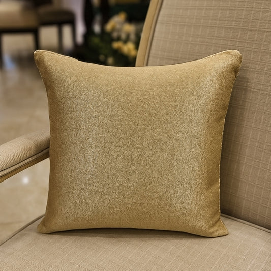 Golden hues cotton chambray cushion cover 45x45 cm decorative sofa cushion cover