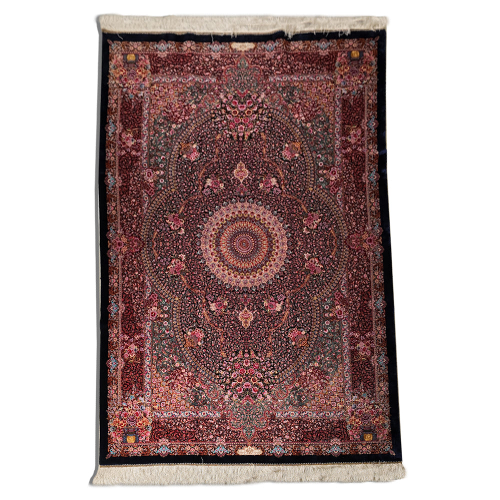 Cherry Gardenia Silk Carpet