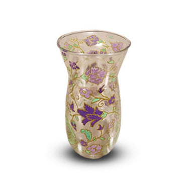 Gulmohar Lavender Floral Large Glass Vase
