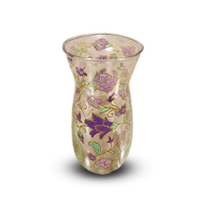 Gulmohar Lavender Floral Glass Vase