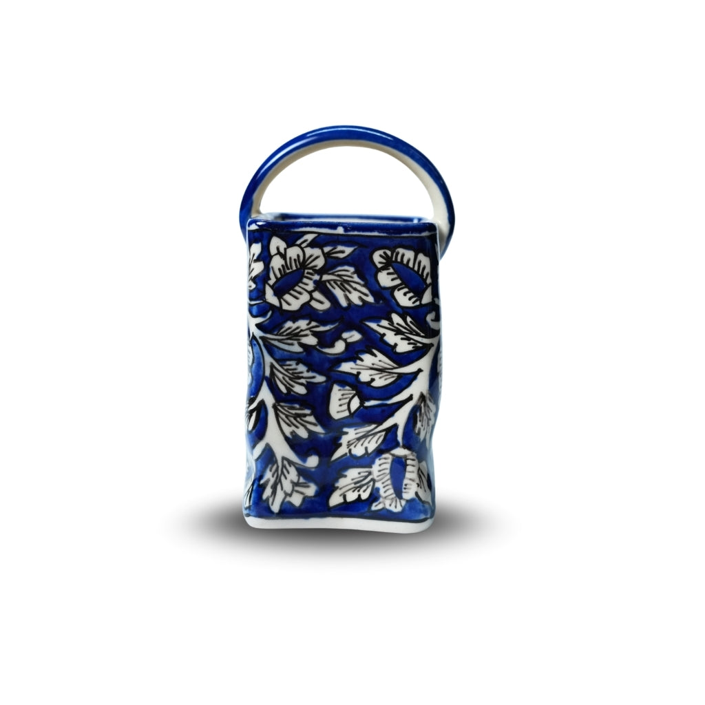 Blue Floral Spoon Stand